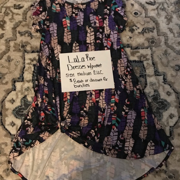 Lula Roe Dresses with pocket, size Medium $8 - Picture 3 of 7